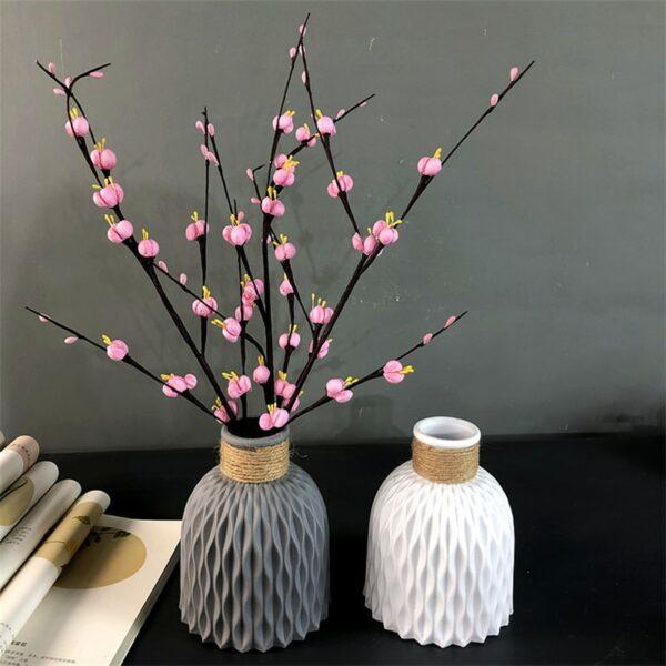 Moderne Blume Vase Nachahmung Keramik Blumentopf Dekoration Hause Kunststoff Vase Blume Anordnung Nordic Stil Zu Hause Dekoration 1