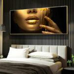 Wandbild Gold Living 4