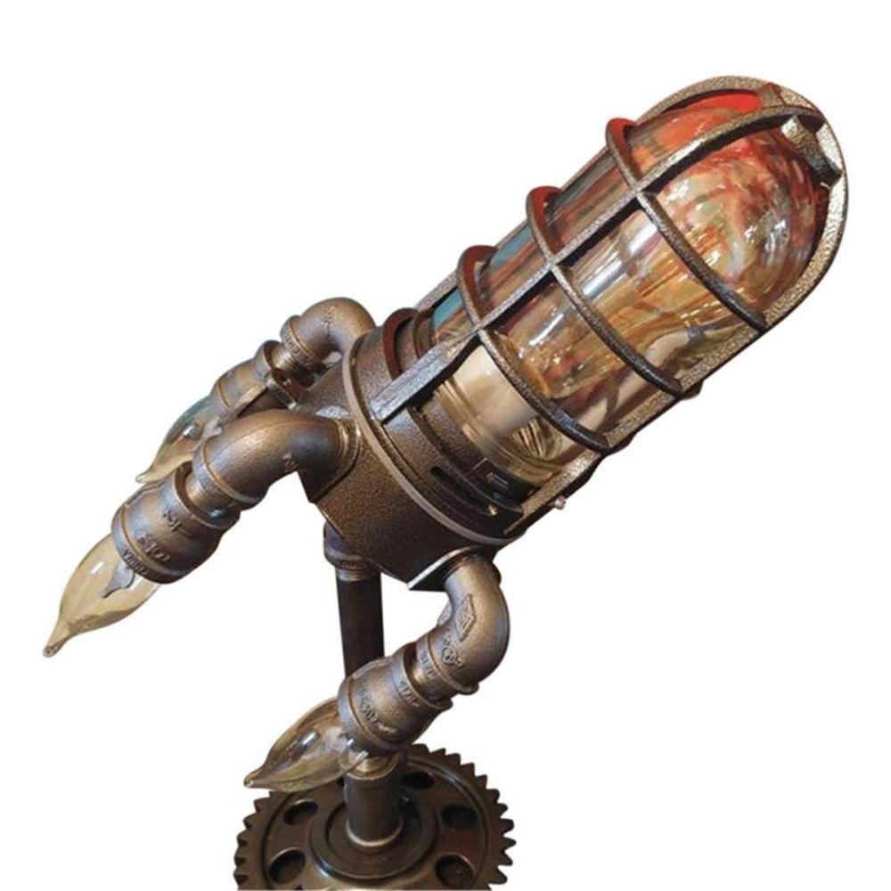 Retro Steampunk Raketen Lampe 6